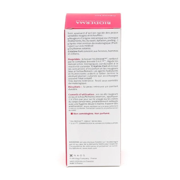 Bioderma Créaline Fort Crème Soin Apaisant - Contenance : 40 Ml 1 Bioderma Créaline Fort Crème Soin Apaisant - Contenance : 40 Ml