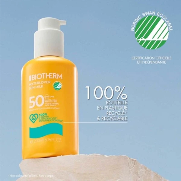Biotherm Waterlover Lait Solaire SPF 50 - Contenance : 200 Ml 4 Biotherm Waterlover Lait Solaire SPF 50 - Contenance : 200 Ml – Image 4