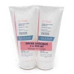 Ducray Ictyane Crème Anti-dessèchement - Contenance : 400 Ml -Jequiti Shop 6475637261792d69637479616e652d6372656d652d656d6f6c6c69656e74652d6e75747269746976652d78322d66616365865da050