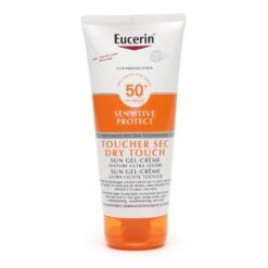 Eucerin Sun Sensitive Protect Gel-crème Solaire SPF 50+ - Contenance : 200 Ml -Jequiti Shop 6575636572696e2d73756e2d67656c2d6372656d652d746f75636865722d7365632d35302d66616365c58f584c