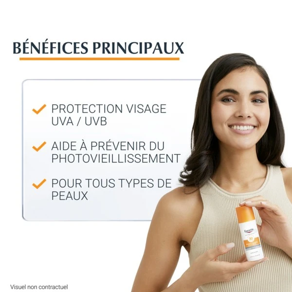 Eucerin Sun Photoaging Control Fluide Solaire SPF 50 - Contenance : 50 Ml 5 Eucerin Sun Photoaging Control Fluide Solaire SPF 50 - Contenance : 50 Ml – Image 5