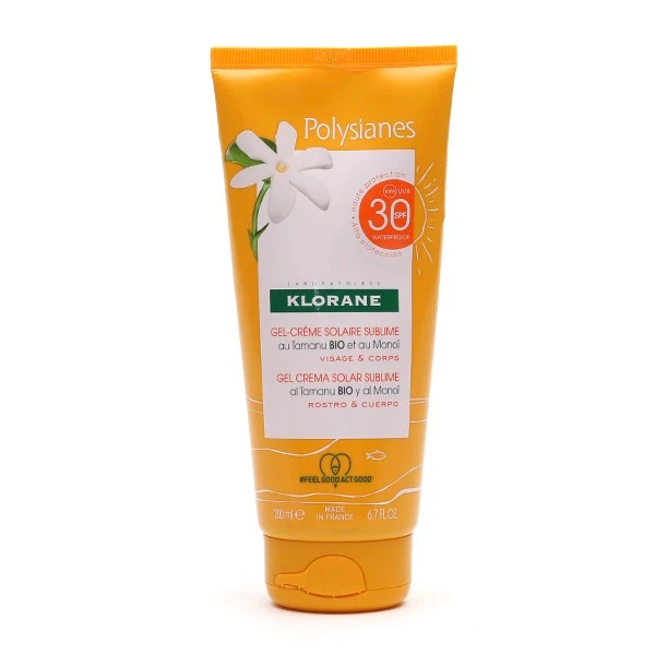 Klorane Polysianes Gel-crème Solaire Sublime SPF 30 - Contenance : 200 Ml 5 Klorane Polysianes Gel-crème Solaire Sublime SPF 30 - Contenance : 200 Ml – Image 5