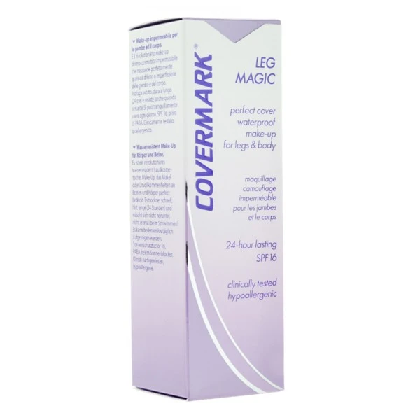 Covermark Leg Magic Fond De Teint SPF 16 50 Ml - Teintes : 1 - Beige Pâle 11 Covermark Leg Magic Fond De Teint SPF 16 50 Ml - Teintes : 1 - Beige Pâle – Image 11