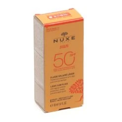 Nuxe Sun Fluide Solaire Léger Visage SPF 50 - Contenance : 50 Ml -Jequiti Shop 6e7578652d73706635302d666c756964652d736f6c616972652d6c656765722d35306d6c2d666163657b2e4ba9