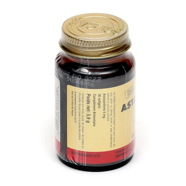 Solgar Astaxanthine 5 Mg Capsules - Contenance : 30 Capsules 1 Solgar Astaxanthine 5 Mg Capsules - Contenance : 30 Capsules