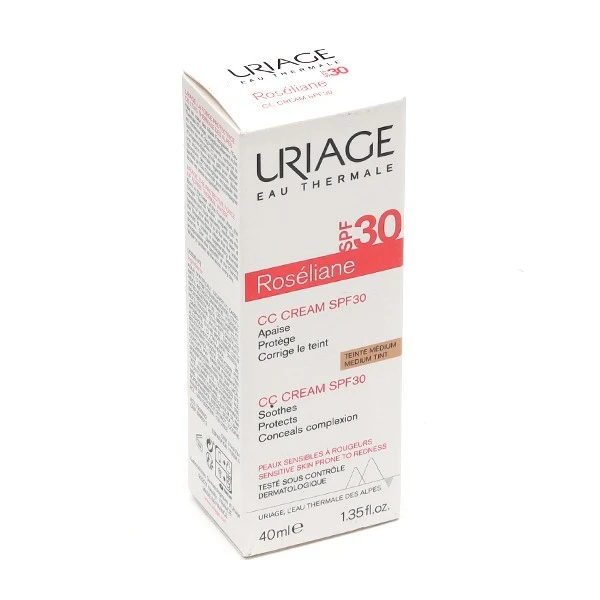 Uriage Roséliane CC Cream SPF 30 40 Ml - Teintes : Médium 3 Uriage Roséliane CC Cream SPF 30 40 Ml - Teintes : Médium – Image 3