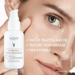 Vichy Capital Soleil UV-Age Daily Fluide Solaire Anti-âge SFP 50+ - Contenance : 40 Ml -Jequiti Shop 76696368792d6361706974616c2d736f6c65696c2d75762d6167652d6461696c792d666c756964652d736f6c616972652d616e74692d6167652d7366702d35302d338dcc566c