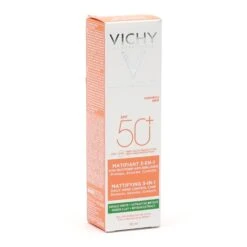 Vichy Capital Soleil Crème Matifiante 3-en-1 SPF 50+ - Contenance : 50 Ml -Jequiti Shop 76696368792d73706635302d6d6174696669616e742d33656e312d35306d6c2d666163658fbf46d4