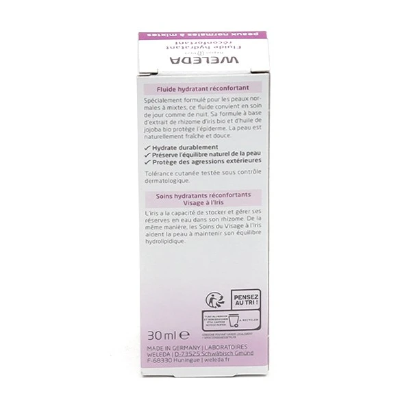 Weleda Iris Fluide Hydratant Réconfortant Bio - Contenance : 30 Ml 1 Weleda Iris Fluide Hydratant Réconfortant Bio - Contenance : 30 Ml