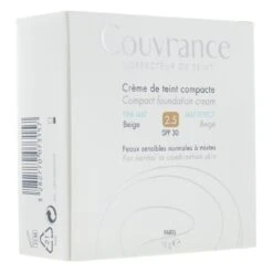 Avène Couvrance Crème De Teint Compacte Fini Mat SPF30 10 G - Teintes : Beige -Jequiti Shop avene creme de teint compacte beige mat effect face