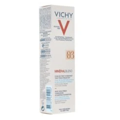 Vichy MinéralBlend Fond De Teint Hydratant 30 Ml - Teintes : 01 - Clay -Jequiti Shop vichy mineral blend fond de teint hydratant 03 face